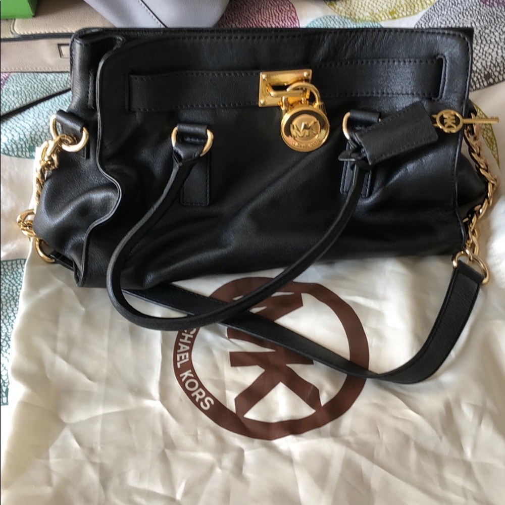 Black Michael Kors Hamilton bag! Great condition!
